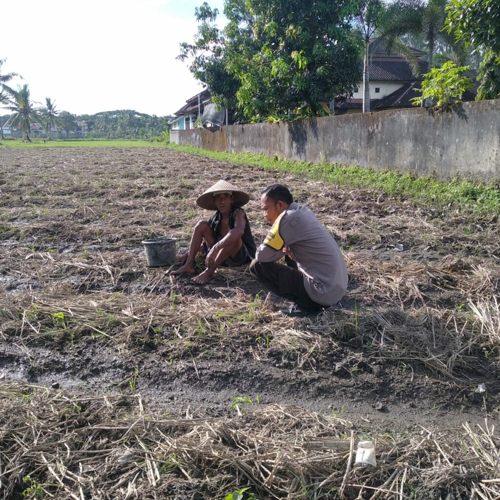 Bhabinkamtibmas Desa Kuripan Beri Motivasi Pemanfaatan Pekarangan untuk Ketahanan Pangan