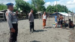 Keamanan Pantai Cemare Dijaga Ketat, Polsek Lembar Lakukan Patroli Rutin