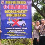 Peningkatan Keselamatan Lalu Lintas di Lombok Barat: Spanduk Himbauan di Titik Rawan