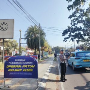 Operasi Patuh Rinjani 2025: Polres Lombok Barat Tindak Tegas Pelanggar di Meninting