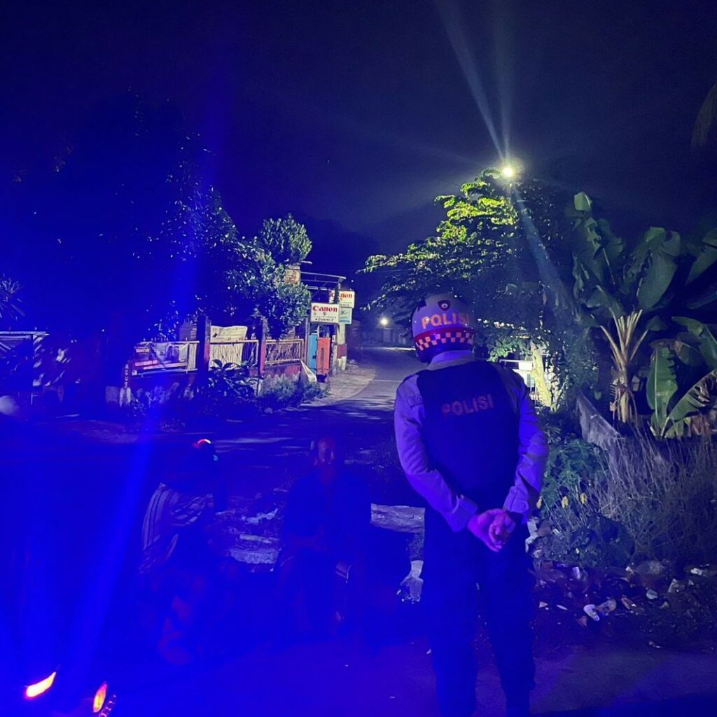 Patroli Malam Intensif Polres Lombok Barat Amankan Kecamatan Kuripan dari 3C dan Balap Liar