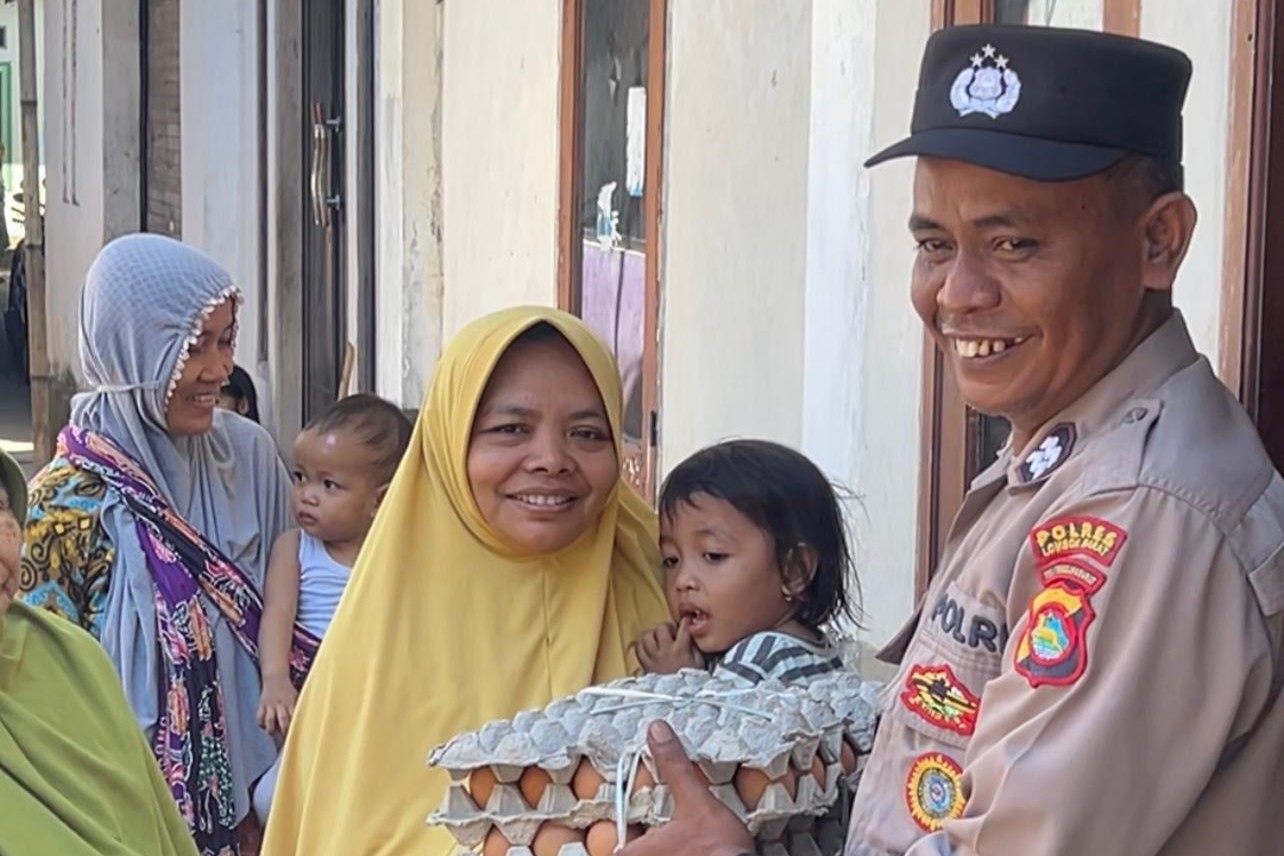 Polsek Kediri Terus Galakkan Program Peduli Stunting di Desa Kediri