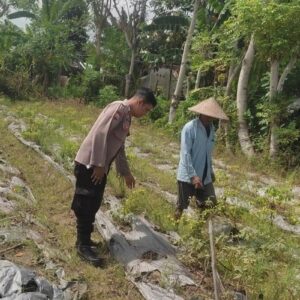 Polsek Labuapi Dorong Pemanfaatan Lahan Kosong, Warga Desa Kuranji Antusias Menanam