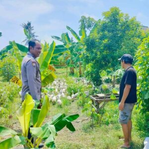 Bhabinkamtibmas Desa Bajur Ajak Warga Wujudkan Ketahanan Pangan Mandiri