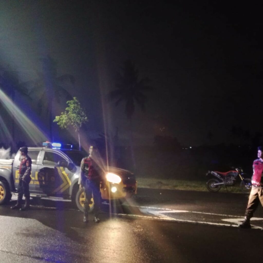 Cegah 3C dan Balap Liar, Polres Lombok Barat Giatkan Patroli Malam