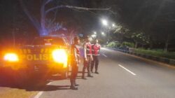 Patroli Malam Polres Lombok Barat Perketat Pengawasan di Bypass BIL I dan II