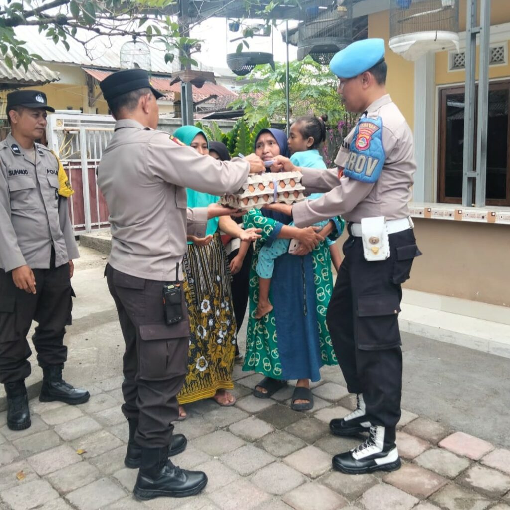 Program Telur Polsek Kediri Dapat Dukungan Pemuda Desa Gelogor, Wujudkan Zero Stunting