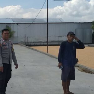 Polsek Kuripan Pantau Gudang Jagung CV Galatia untuk Stabilitas Pangan Lombok Barat
