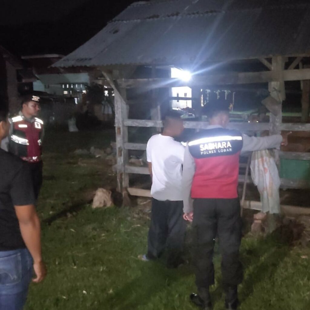 Apresiasi Warga Mengalir, Polisi Hadir di Tengah Sunyi Dini Hari Amankan Hewan Ternak