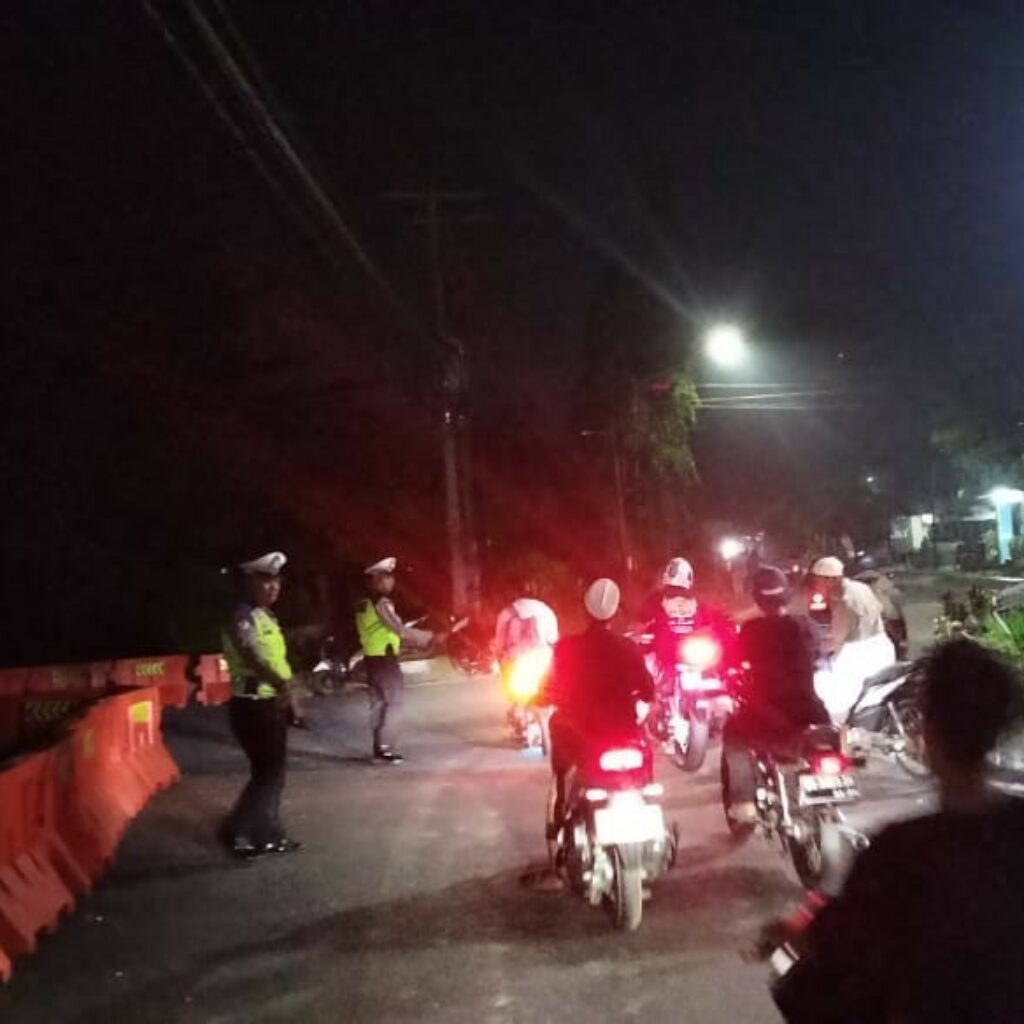 Malam Bebas Kendaraan di Gerung Berlangsung Lancar dan Tertib