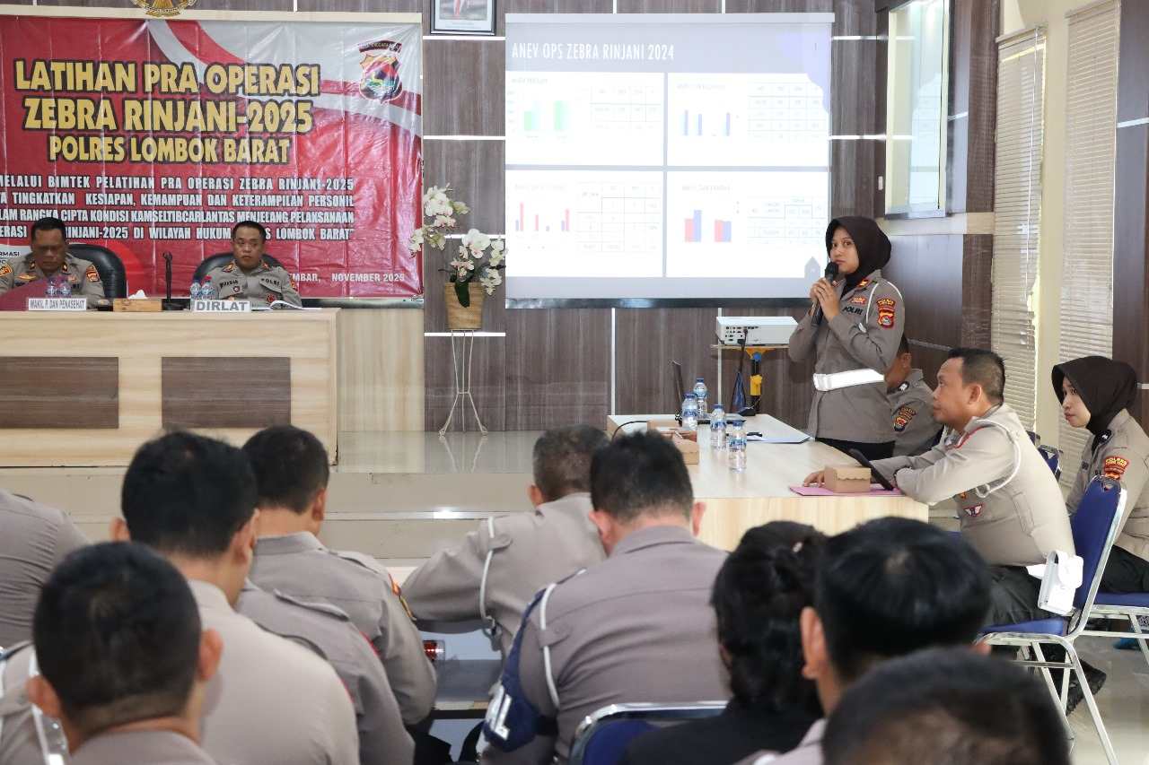 Ciptakan Kamseltibcar Lantas, Polres Lobar Rampungkan Lat Pra Ops Zebra