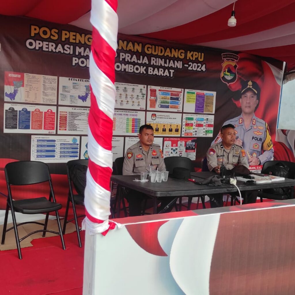 Gudang Logistik KPU Lombok Barat, Aman dengan Pengamanan 24 Jam