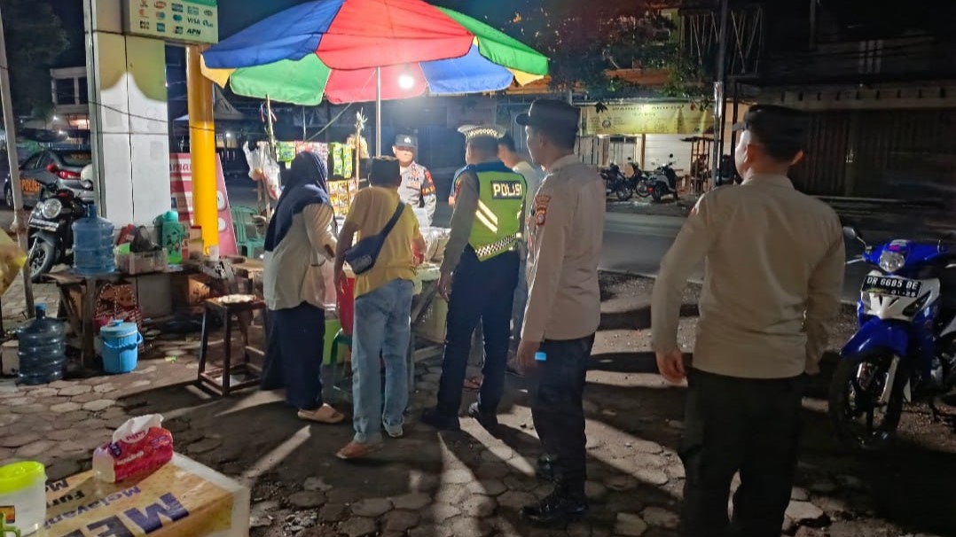 Cooling System, Patroli Malam Polsek Kediri Ciptakan Keamanan Pasca Pilkada