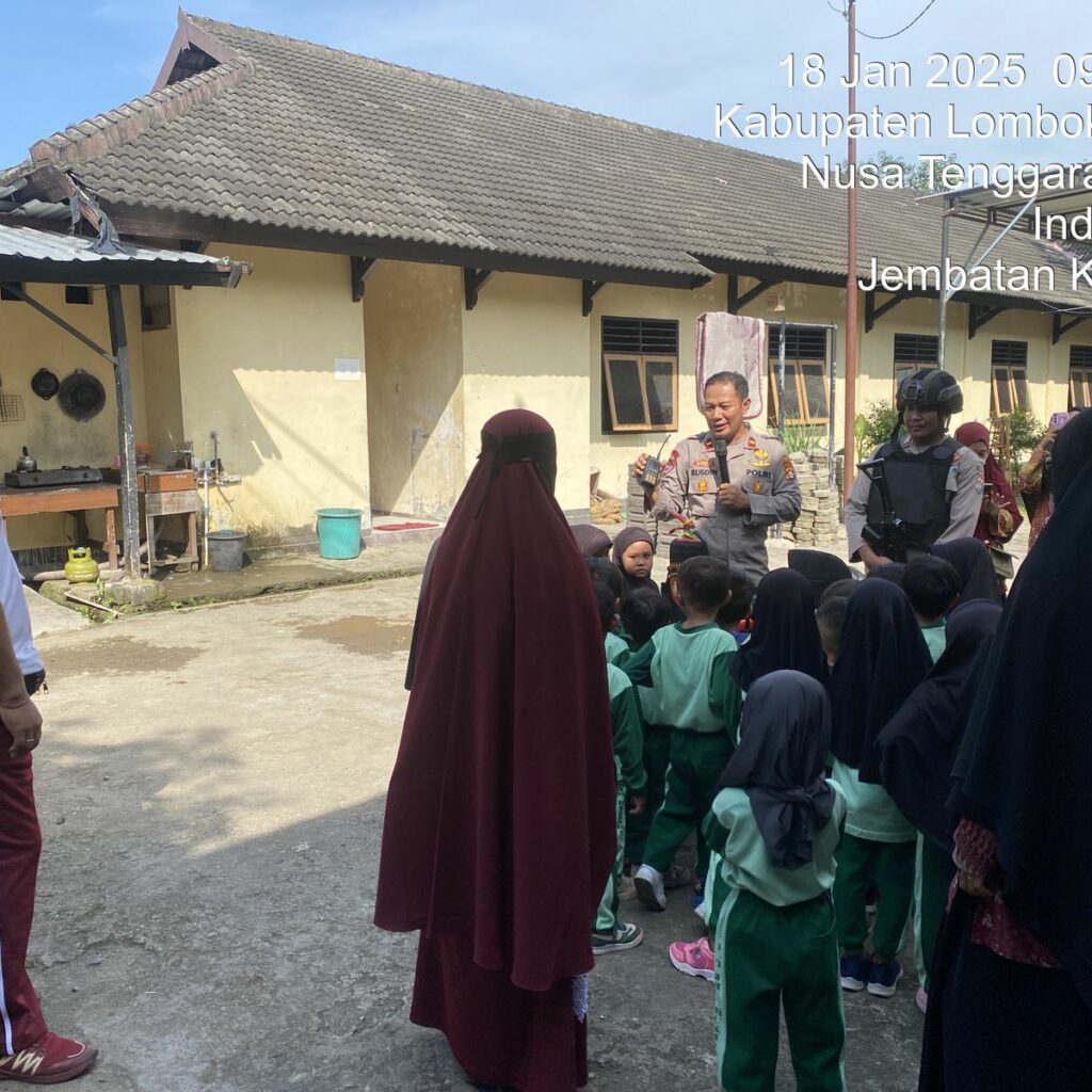 Intip Keseruan Anak TK Belajar Langsung dari Shabara Polres Lombok Barat