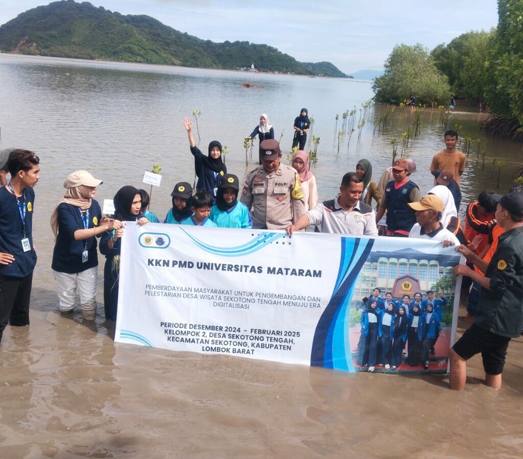 Sinergi Polisi, Mahasiswa, dan Warga Lestarikan Mangrove Sekotong