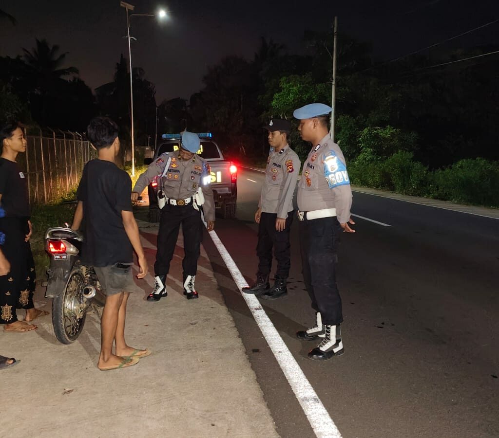 Gempur Kejahatan Malam, Polsek Lembar Sikat Habis Titik Rawan!