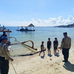 Upaya Polsek Sekotong Ciptakan Kamtibmas Kondusif di Obyek Wisata