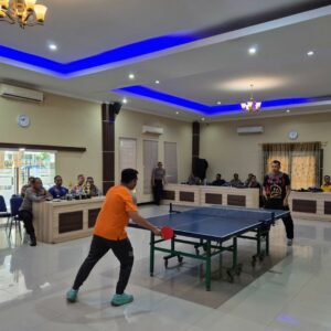 Kompetisi Tenis Meja Polres Lombok Barat Meriahkan Rangkaian Hari Bhayangkara