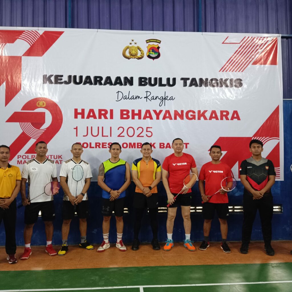 Final Sengit Turnamen Bulutangkis Polres Lombok Barat 2025 Tuntas di Kediri