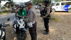 Operasi Patuh Rinjani 2025 Polres Lombok Barat Tindak Puluhan Pelanggar di Kediri