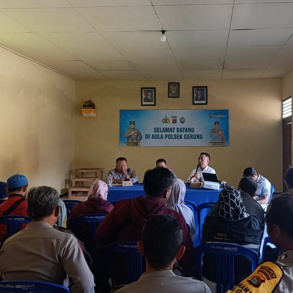 Polsek Gerung dan PPL Bahas Tata Niaga Jagung Untuk Kesejahteraan Petani