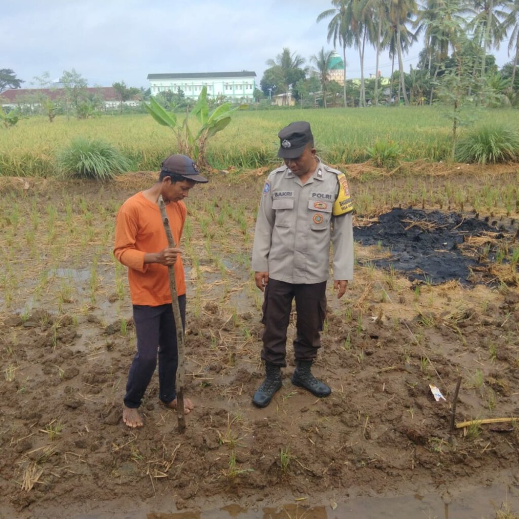 Polsek Kediri Aktif Pantau Ketahanan Pangan dan Lingkungan di Tengah Cuaca Ekstrem
