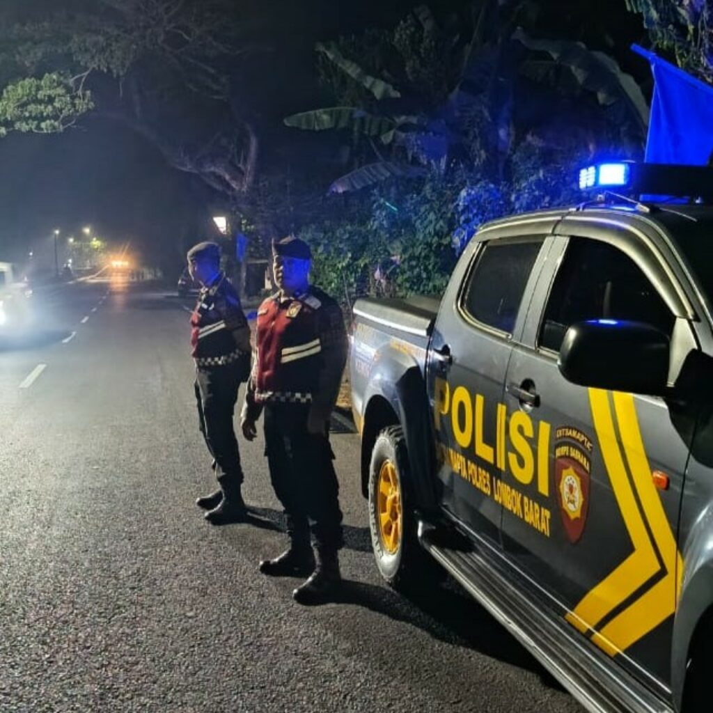 Polres Lombok Barat Intensifkan Patroli Malam di Bypass BIL I Kuripan