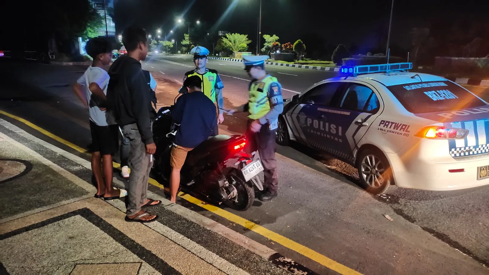 Polres Lombok Barat Siaga Malam Cegah Balap Liar dan Begal